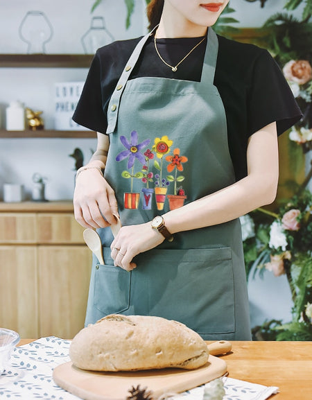 Creative apron tea shop cotton manicure