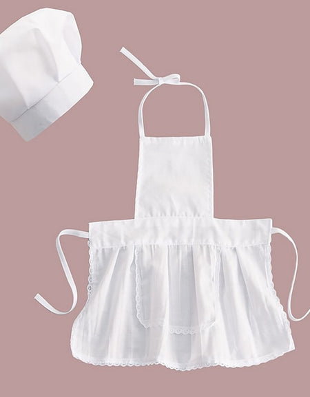 Cute Baby Chef Apron & Hat For Kids Costumes