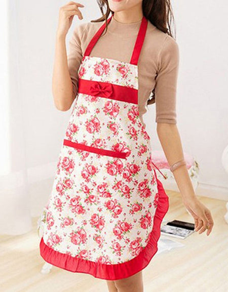 Waterproof Kitchen Restaurant Cooking Pocket Dress Apron