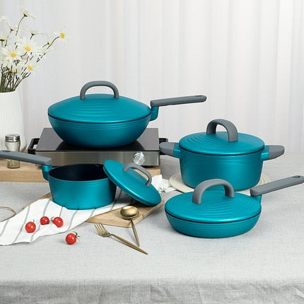Non stick pot set Four piece kitchen pot
