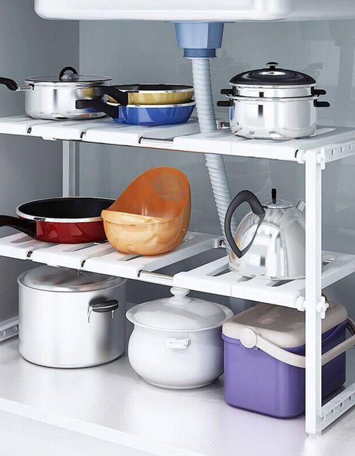 Load image into Gallery viewer, Under Sink Storage Shelf Kitchen Organizer
