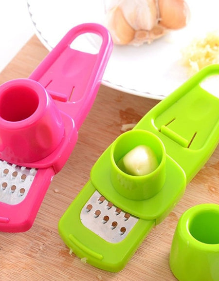 Garlic Crusher Multi Functional Manual Ginger Garlic Grinding Grater Cutter Utensils