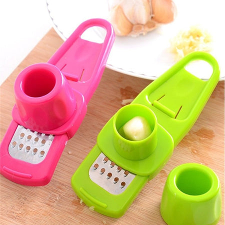 Garlic Crusher Multi Functional Manual Ginger Garlic Grinding Grater Cutter Utensils