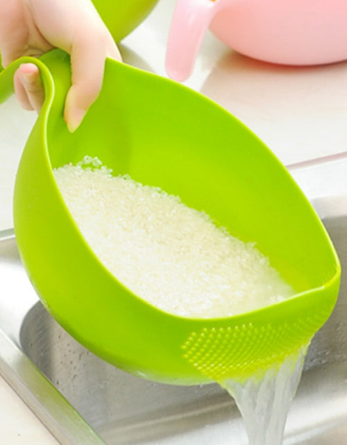 Load image into Gallery viewer, Food Grade Plastic Rice Beans Peas Washing Filter Strainer Basket
