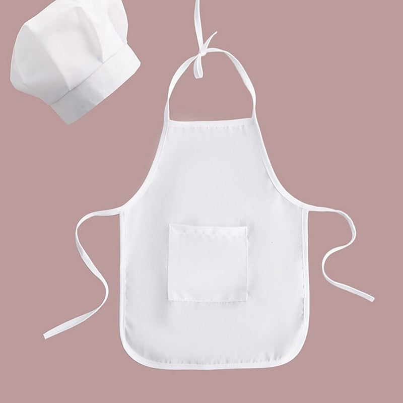 New Cute Chef Apron & Hat For Kids Costumes