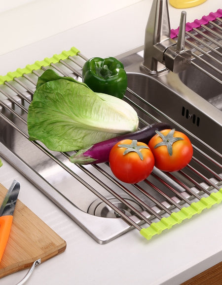 Foldable Dish Drying Rack Drainer storage