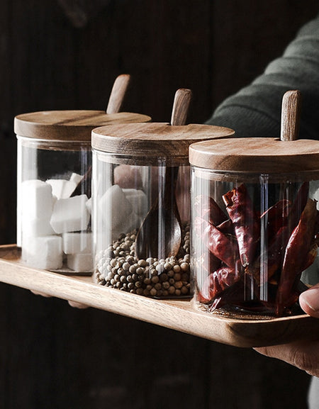 Spice Storage Jar Seasoning Glass