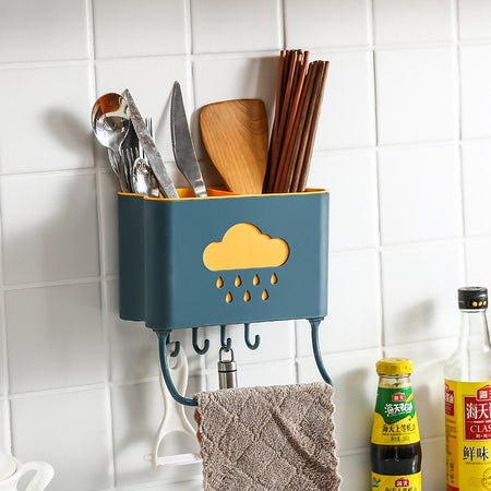 Punch-free Kitchen Racks   Storage Rack With Hooks