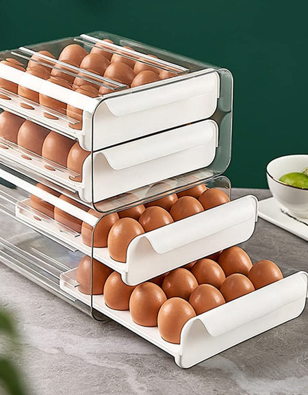 Plastic Double-Layer Drawer storage