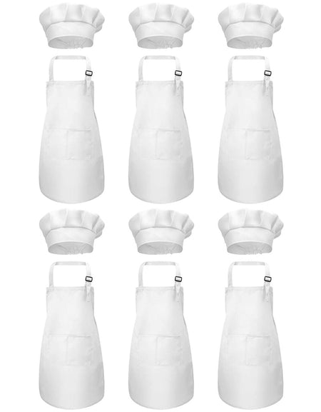 12-Piece Apron and Chef Hat Set
