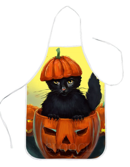 Apron Kitten Wearing