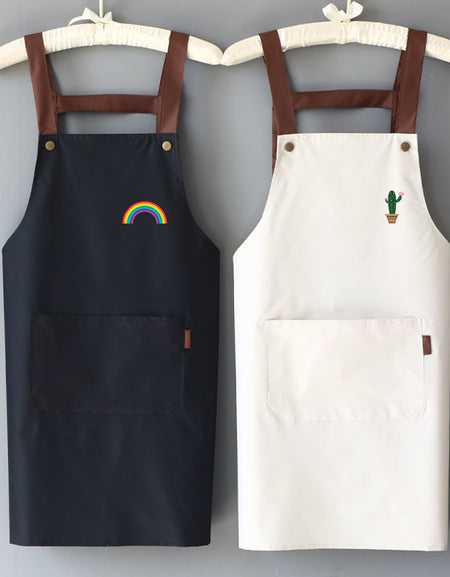 Waterproof Apron Women's Solid Color