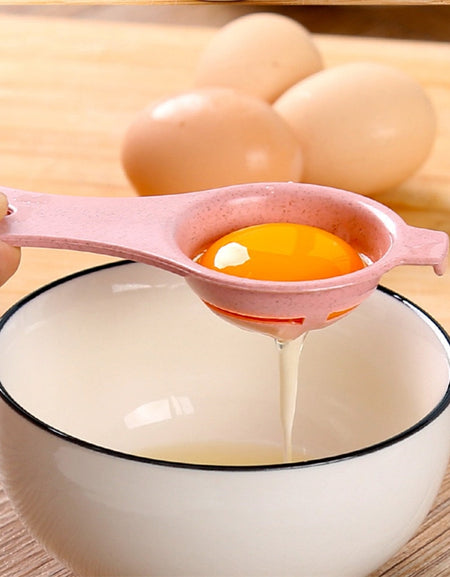 Household Egg White Eggs Yolk Splitter New Plastic Wheat