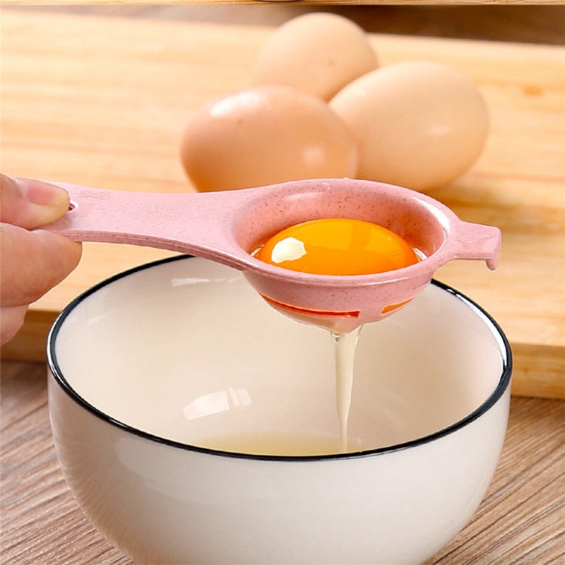 Household Egg White Eggs Yolk Splitter New Plastic Wheat